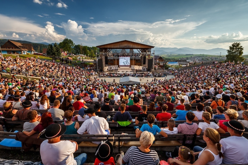 Návštevníci festivalu Východná